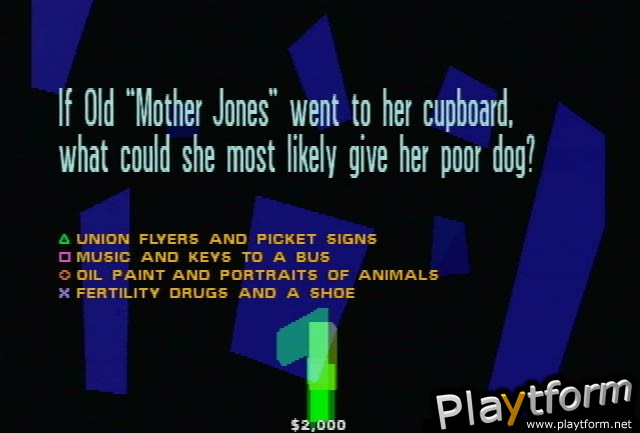 You Don't Know Jack: Mock 2 (PlayStation)