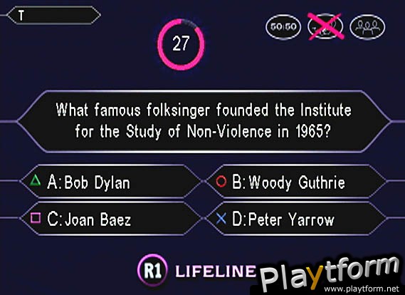 Who Wants to Be a Millionaire 2nd Edition (PlayStation)
