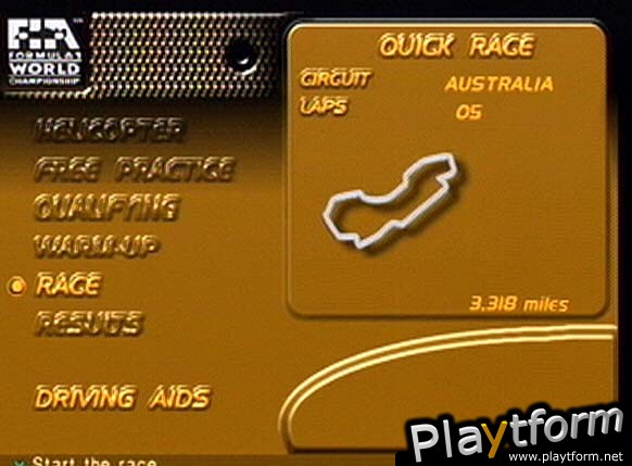 F1 World Grand Prix: Season 1999 (PlayStation)