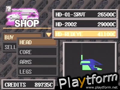 Armored Core: Project Phantasma (PlayStation)