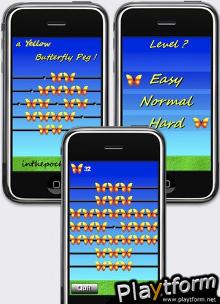 a Yellow Butterfly Peg ! (iPhone/iPod)