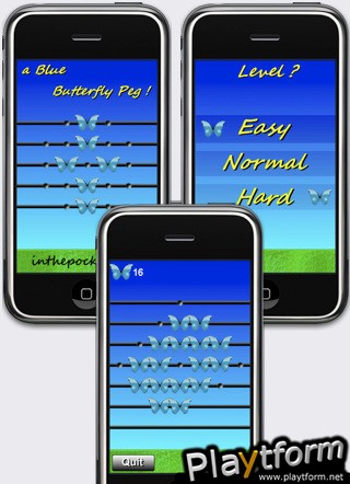 a Blue Butterfly Peg ! (iPhone/iPod)