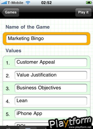 MyBingo (iPhone/iPod)