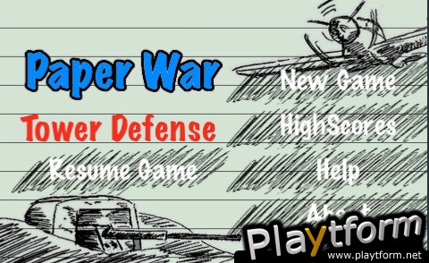 Paper War Tower Defense (iPhone/iPod)