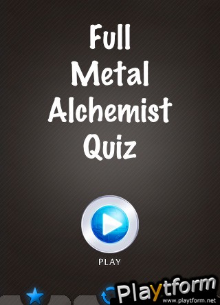 FULLMETAL ALCHEMIST STATE ALCHEMY EXAM (iPhone/iPod)