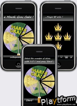 a Mardi Gras Cake ! (iPhone/iPod)