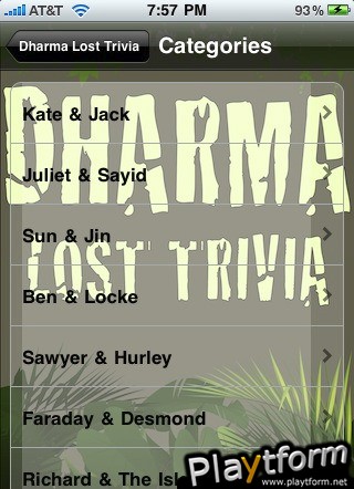 Dharma Lost Trivia (iPhone/iPod)