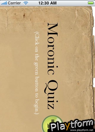 Moronic Quiz (iPhone/iPod)