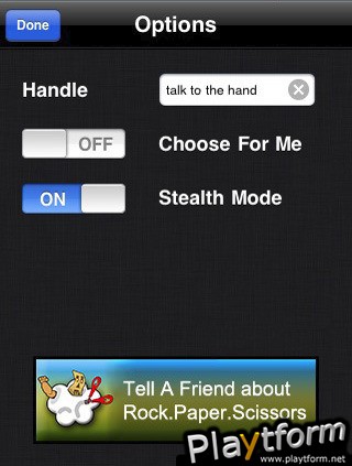 RockPaperScissorsBT (iPhone/iPod)