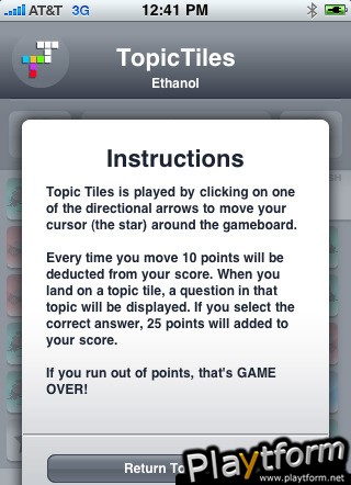 Topic Tiles (iPhone/iPod)