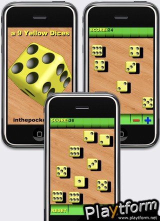 a 9 Yellow Dice (iPhone/iPod)
