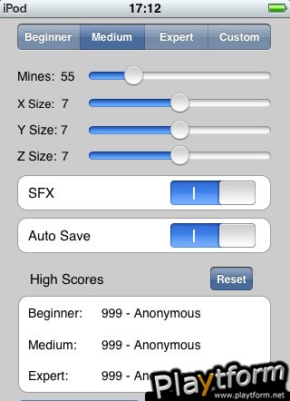 3D MineSweeper - Classic Evolution (iPhone/iPod)