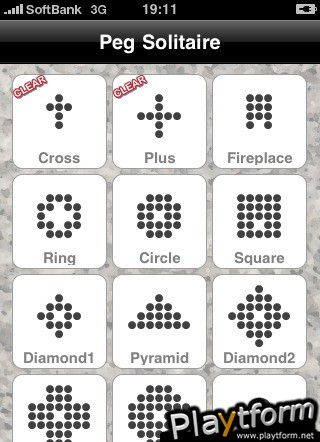 Peg Solitaire. (iPhone/iPod)