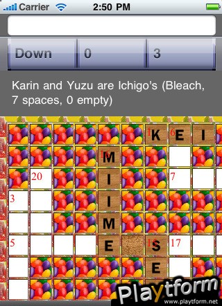 Anime Crossword (iPhone/iPod)