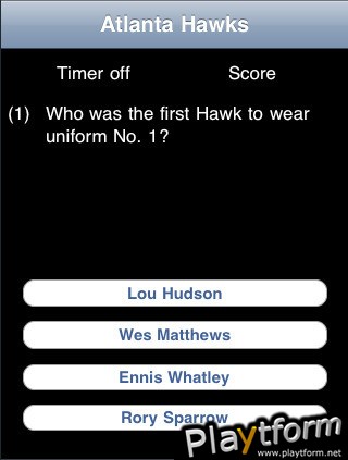Atlanta Pro Basketball Trivia (iPhone/iPod)