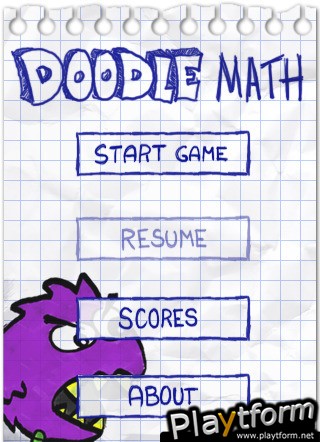 Doodle Math Brain Jogging (iPhone/iPod)