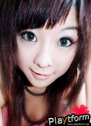 Asian No Fashion Cute Girl-Big Eye (iPhone/iPod)