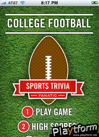 Sports Trivia Fanatic - College Football (iPhone/iPod)