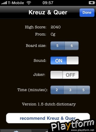 Kreuz & Quer NL Dutch word search puzzle (iPhone/iPod)