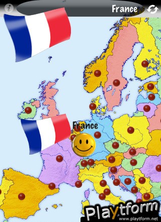 Flag2Map: geography game of Europe (iPhone/iPod)