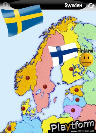 Flag2Map: geography game of Europe (iPhone/iPod)