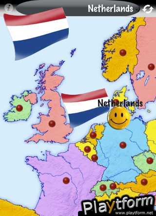 Flag2Map: geography game of Europe (iPhone/iPod)