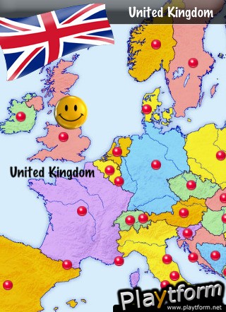 Flag2Map: geography game of Europe (iPhone/iPod)