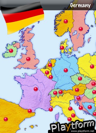 Flag2Map: geography game of Europe (iPhone/iPod)
