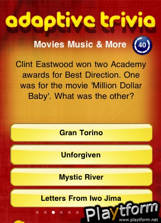 Adaptive Trivia (iPhone/iPod)