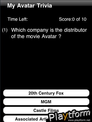 Avatar Trivia (iPhone/iPod)
