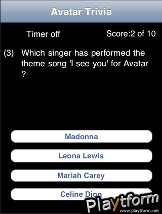 Avatar Trivia (iPhone/iPod)