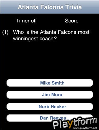 Atlanta Falcons Football Trivia (iPhone/iPod)