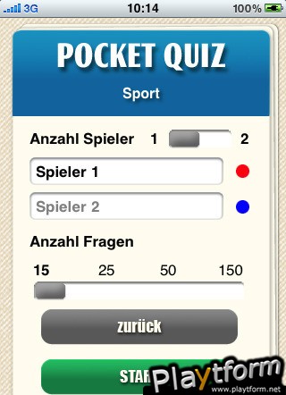 Pocket Quiz: Sport (iPhone/iPod)