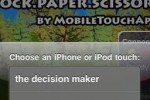 RockPaperScissorsBT (iPhone/iPod)