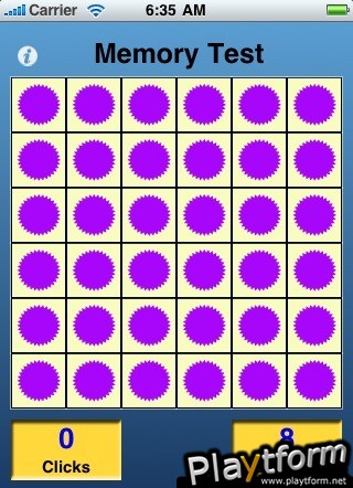 Memory Test Game (iPhone/iPod)