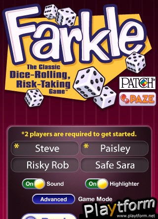 Patch Farkle (iPhone/iPod)
