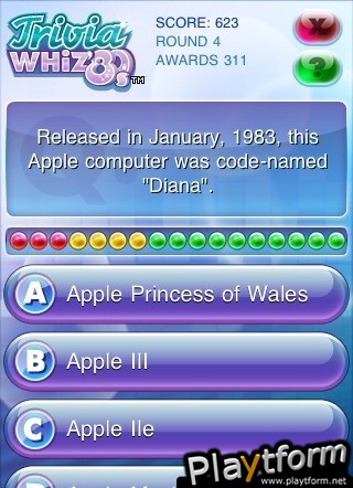 Trivia Whiz 80s ed. (iPhone/iPod)