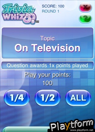 Trivia Whiz 80s ed. (iPhone/iPod)