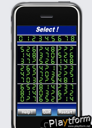 a Green Led Sudoku (iPhone/iPod)