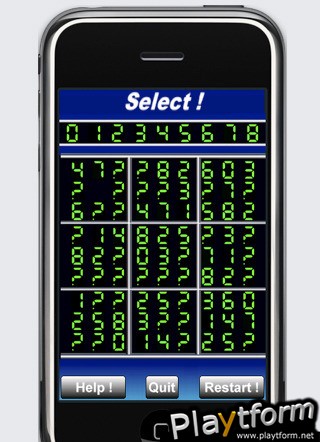 a Green Led Sudoku (iPhone/iPod)