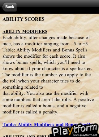 d20 3.5 Core Rules (iPhone/iPod)