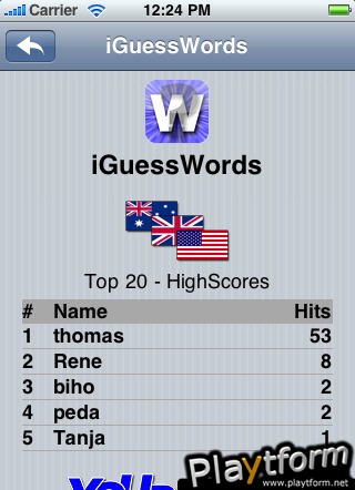 iGuessWords (iPhone/iPod)