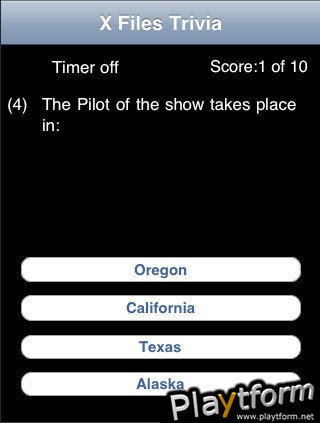 X Files Trivia (iPhone/iPod)