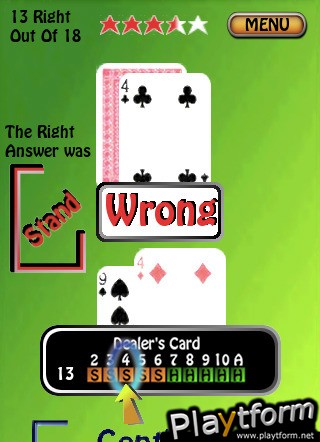 BlackJack Flash Cards - the Key to Perfect Play (iPhone/iPod)