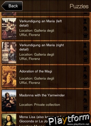 ART Jigsaw Puzzles. Leonardo Da Vinci (iPhone/iPod)
