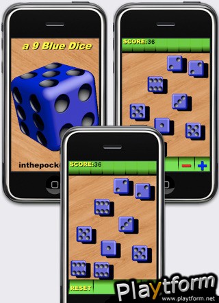 a 9 Blue Dice (iPhone/iPod)