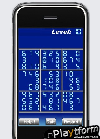a Blue Led Sudoku (iPhone/iPod)