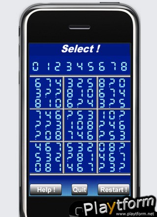 a Blue Led Sudoku (iPhone/iPod)