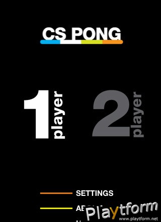 cs pong (iPhone/iPod)