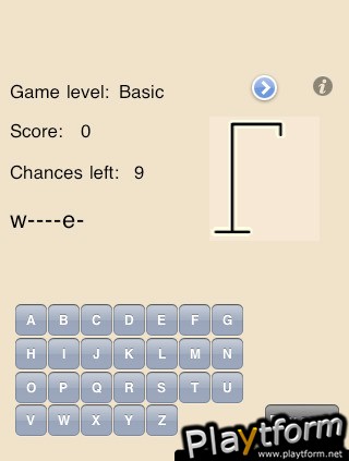 Hangman game 3 levels (iPhone/iPod)